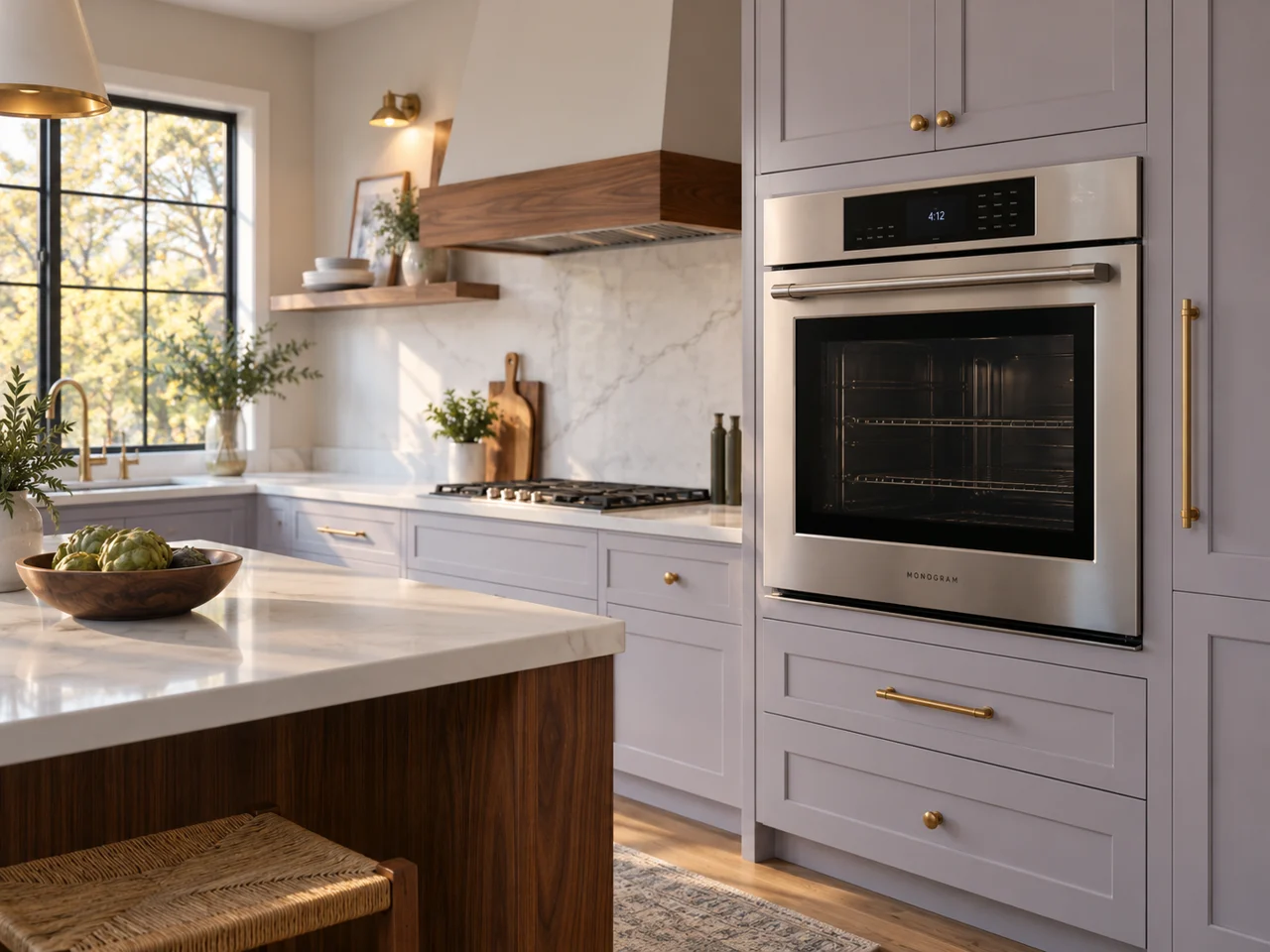 Illustration of a Monogram oven