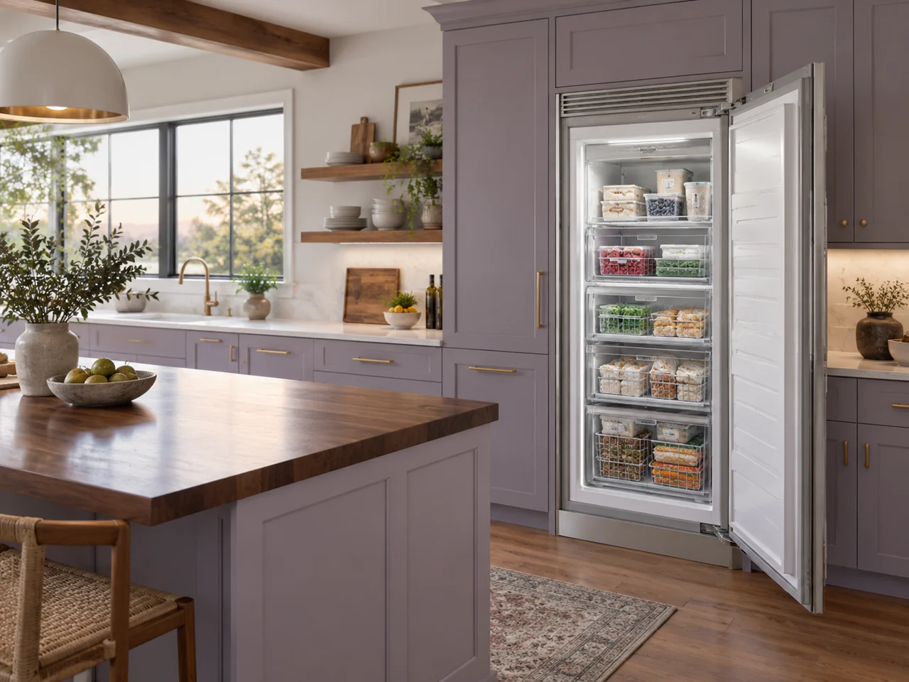 Illustration of a Monogram freezer
