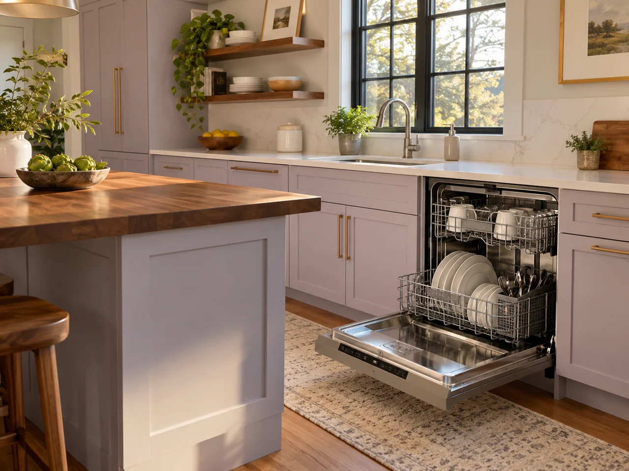 Illustration of a Monogram dishwasher