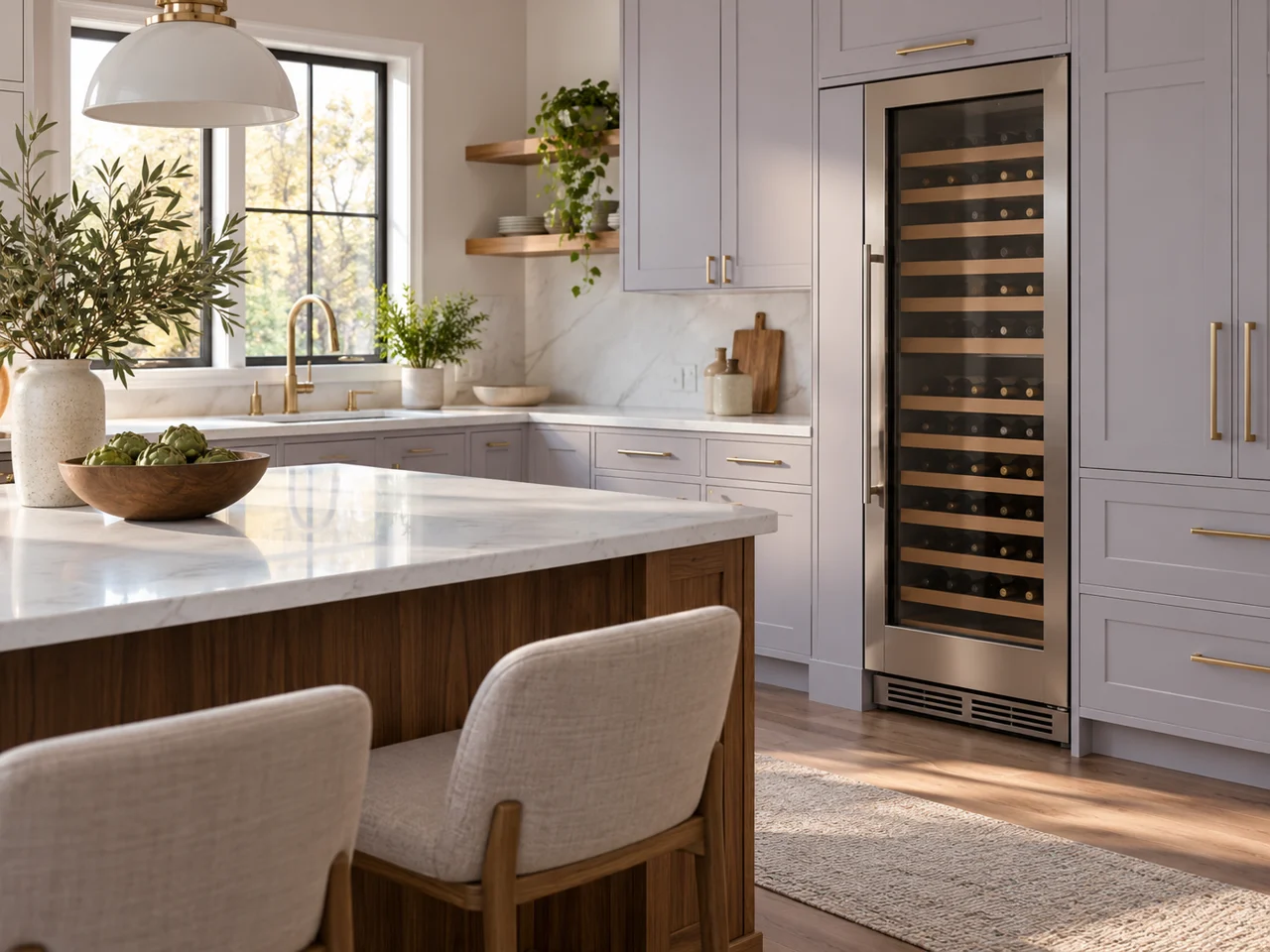 Illustration of a Monogram wine cooler