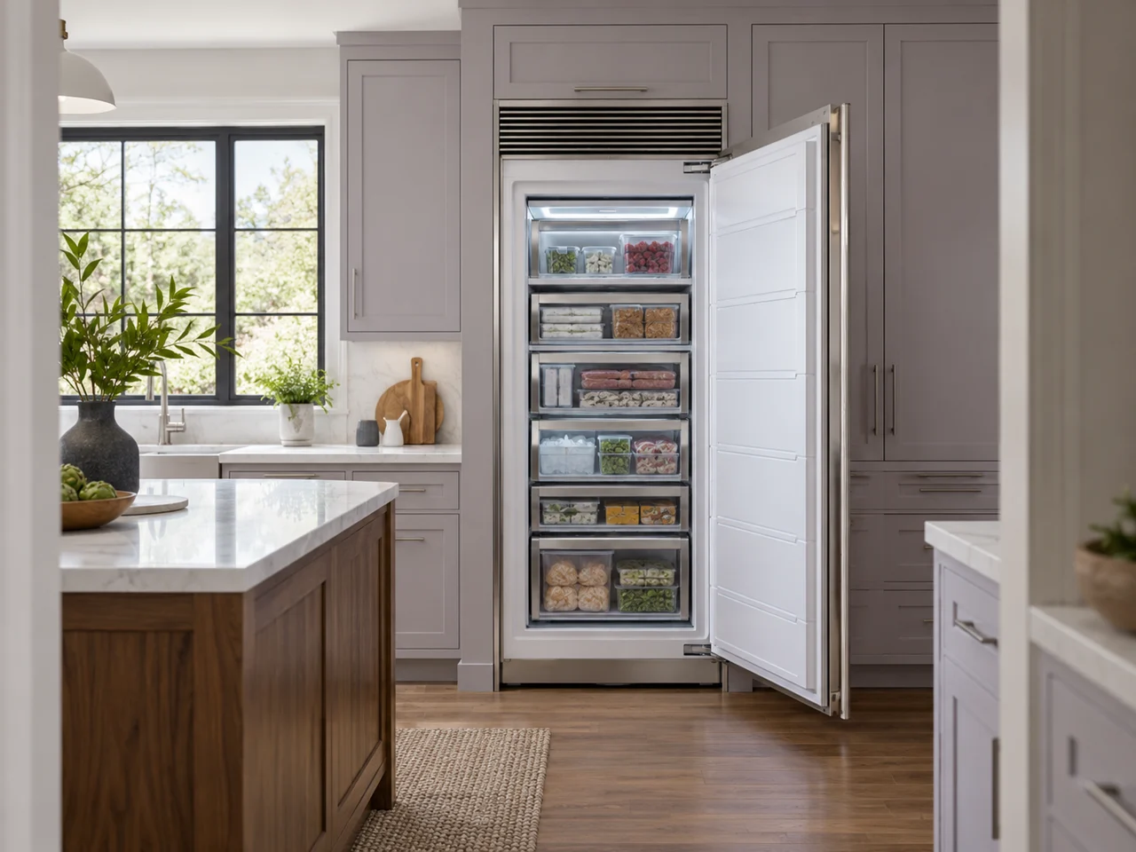 Illustration of Sub-Zero freezer